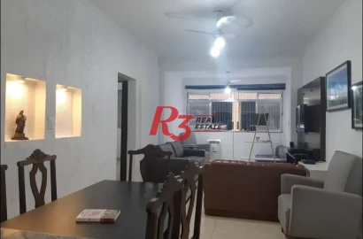 Apartamento com 2 dormitórios à venda, 119 m² por R$ 530.000,00 - Embaré - Santos/SP