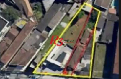 Terreno à venda, 1416 m² por R$ 3.681.000,00 - Macuco - Santos/SP
