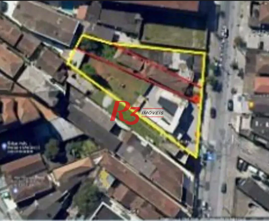 Terreno à venda, 1416 m² por R$ 3.681.000,00 - Macuco - Santos/SP