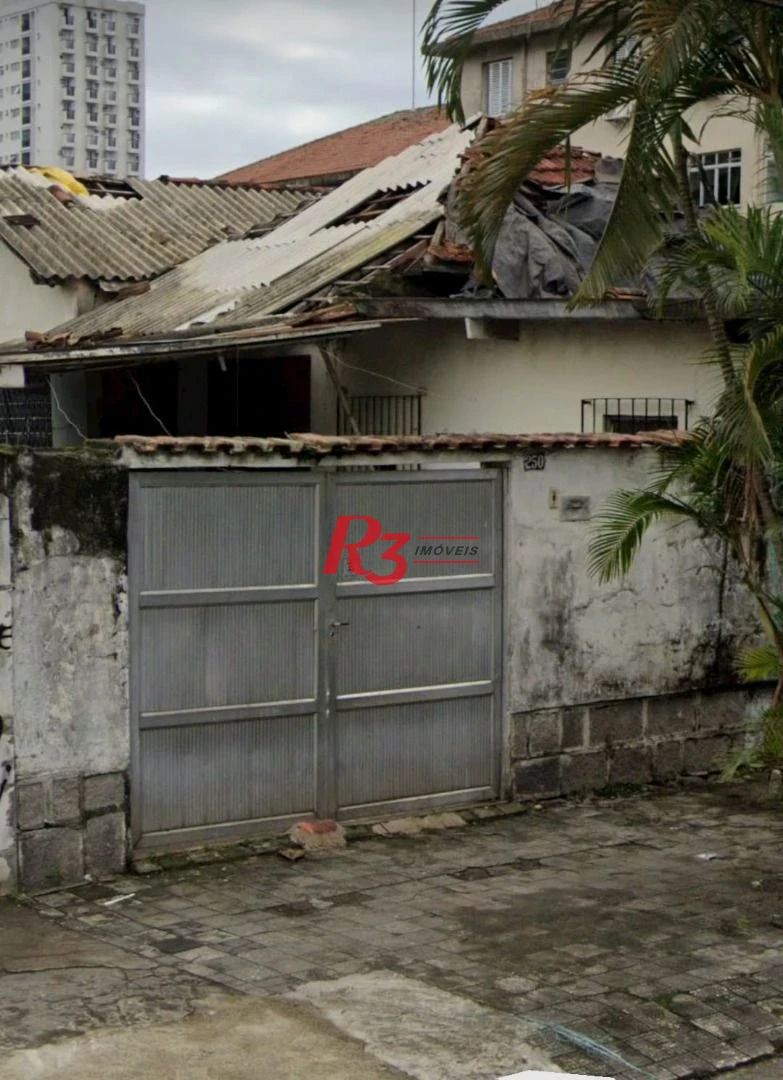 Terreno à venda, 1416 m² por R$ 3.681.000,00 - Macuco - Santos/SP