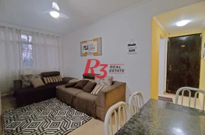 Apartamento com 2 dormitórios à venda, 73 m² por R$ 380.000,00 - Itararé - São Vicente/SP