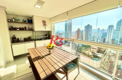 Apartamento com 3 dormitórios à venda, 155 m² por R$ 2.000.000,00 - Embaré - Santos/SP