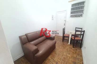 Apartamento com 1 dormitório à venda, 35 m² por R$ 169.000,00 - Centro - São Vicente/SP