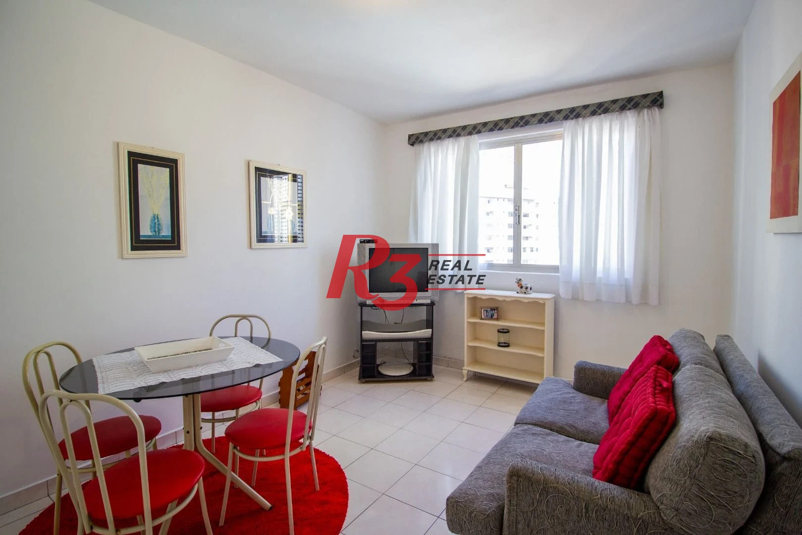 Apartamento com 1 dormitório para alugar, 60 m² por R$ 3.000,00/mês - Gonzaga - Santos/SP