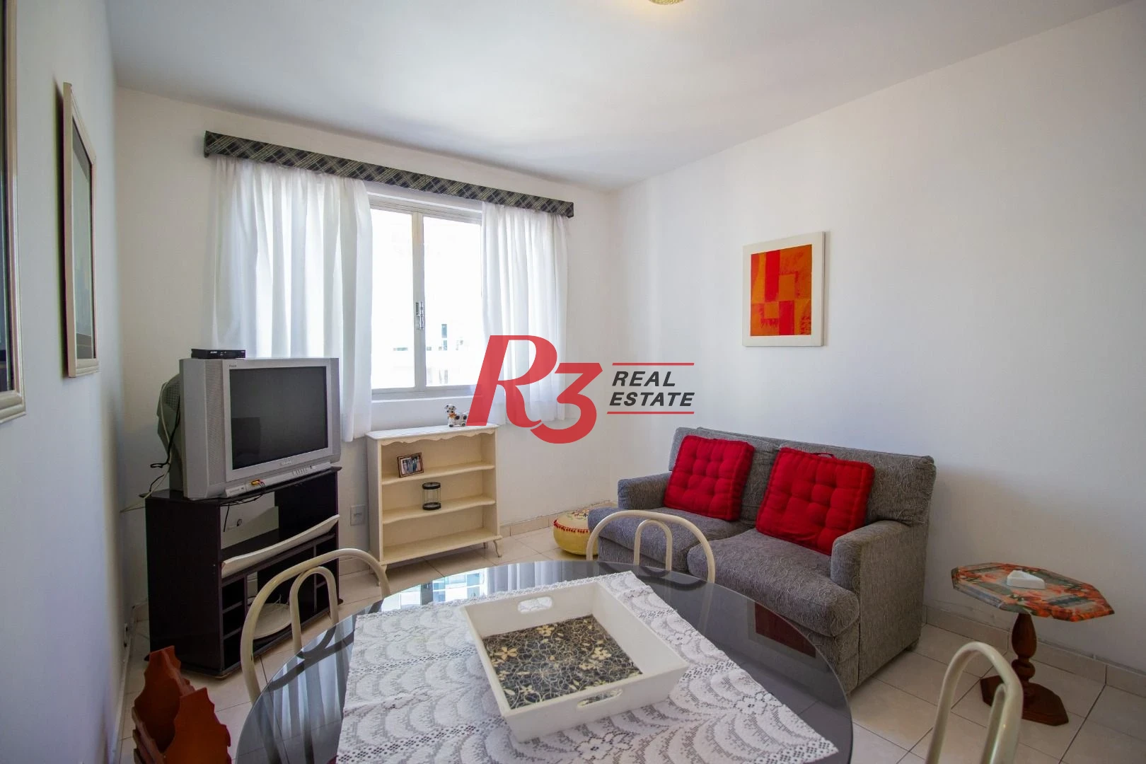 Apartamento com 1 dormitório para alugar, 60 m² por R$ 3.000,00/mês - Gonzaga - Santos/SP