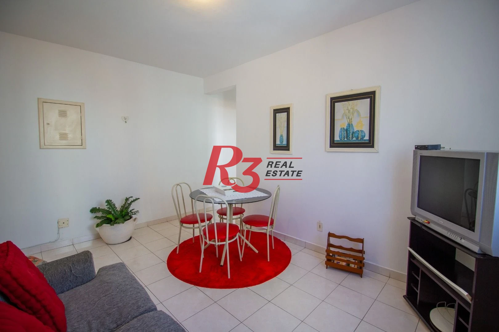 Apartamento com 1 dormitório para alugar, 60 m² por R$ 3.000,00/mês - Gonzaga - Santos/SP