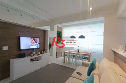 Apartamento com 2 dormitórios à venda, 96 m² por R$ 600.000,00 - José Menino - Santos/SP