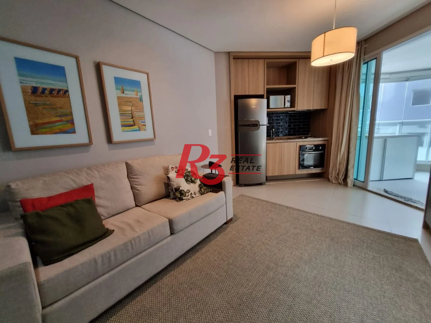 Apartamento para alugar, 45 m² por R$ 5.900,02/mês - Pompéia - Santos/SP