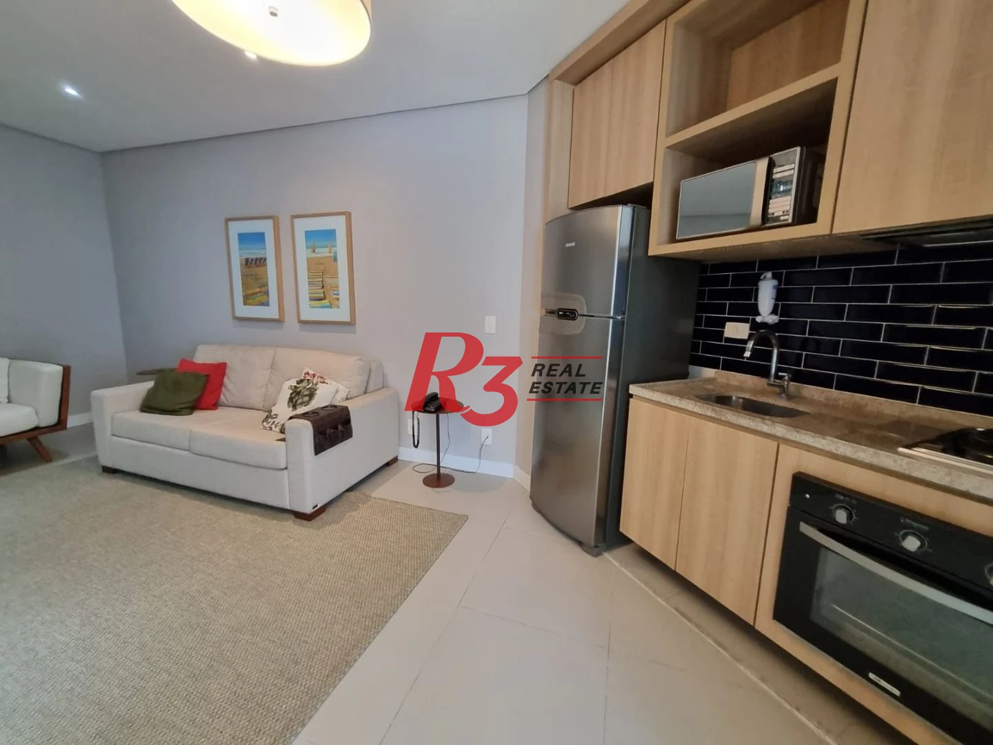Apartamento para alugar, 45 m² por R$ 5.900,02/mês - Pompéia - Santos/SP