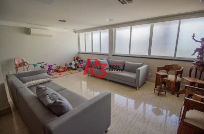 Cobertura com 5 dormitórios à venda, 463 m² por R$ 2.500.000,00 - Boqueirão - Santos/SP