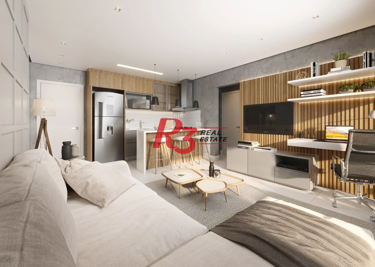 Apartamento com 1 dormitório à venda, 55 m² por R$ 660.000,00 - Ponta da Praia - Santos/SP