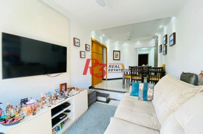 Apartamento com 3 dormitórios à venda, 95 m² por R$ 905.000,00 - Ponta da Praia - Santos/SP