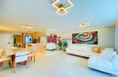 Apartamento com 3 dormitórios, 137 m² - venda por R$ 2.550.000,00 ou aluguel por R$ 25.000,00/mês - Gonzaga - Santos/SP