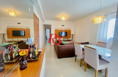 Apartamento com 2 dormitórios à venda, 85 m² por R$ 820.000,00 - Boqueirão - Santos/SP