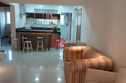Apartamento, 141 m² - venda por R$ 2.330.000,00 ou aluguel por R$ 16.000,00/mês - Aparecida - Santos/SP