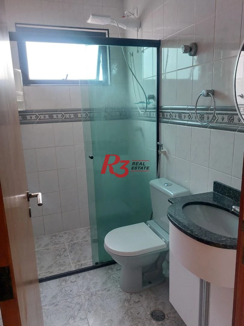 Apartamento com 2 dormitórios para alugar, 100 m² por R$ 4.200,02/mês - Campo Grande - Santos/SP