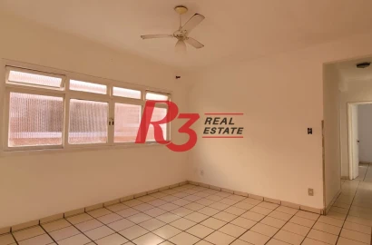 Apartamento com 3 dormitórios para alugar, 90 m² por R$ 3.000,00/mês - Ponta da Praia - Santos/SP