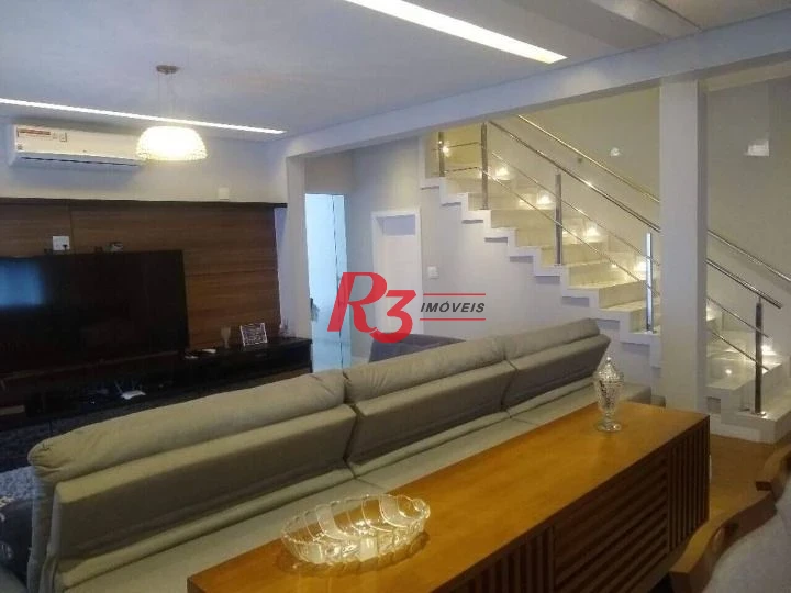 Sobrado com 4 dormitórios, 350 m² - venda por R$ 3.400.000,00 ou aluguel por R$ 30.600,00/mês - Pompéia - Santos/SP