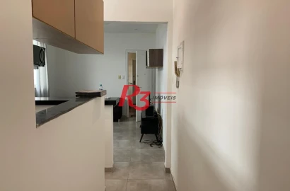 Apartamento com 1 dormitório à venda, 52 m² por R$ 340.000,00 - Boqueirão - Santos/SP