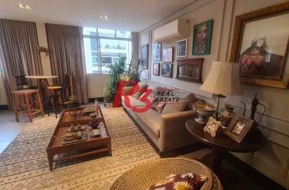 Apartamento com 3 dormitórios à venda, 136 m² por R$ 1.190.000,00 - Boqueirão - Santos/SP