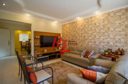 Sobrado com 3 dormitórios à venda, 328 m² por R$ 1.400.000,00 - Macuco - Santos/SP