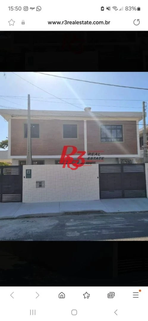 Excelente sobrado à venda na Vila Belmiro, com 140 m² de área construída, 3 suítes, ampla sala, piscina e churrasqueira!!! Oportunidade!
