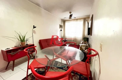Apartamento com 2 dormitórios à venda, 72 m² por R$ 477.000,00 - José Menino - Santos/SP