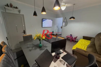 Apartamento com 2 dormitórios à venda, 83 m² por R$ 470.000,00 - Aparecida - Santos/SP