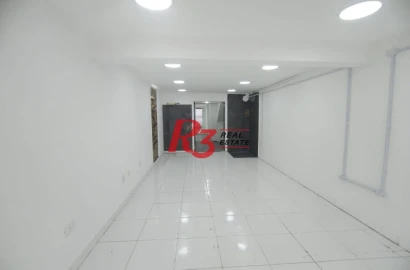 Salão para alugar, 90 m² - Embaré - Santos/SP