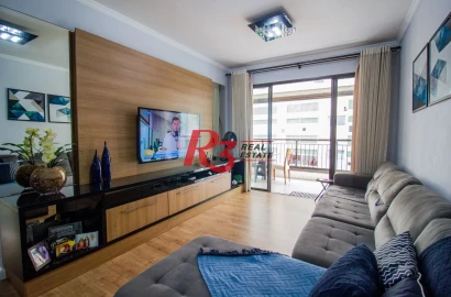 Apartamento com 2 dormitórios à venda, 86 m² por R$ 810.000,00 - José Menino - Santos/SP