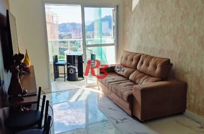 Apartamento com 2 dormitórios à venda, 63 m² por R$ 660.000,00 - Campo Grande - Santos/SP