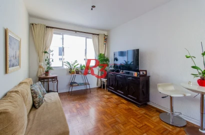 Apartamento com 1 dormitório à venda, 53 m² por R$ 380.000,00 - Gonzaga - Santos/SP