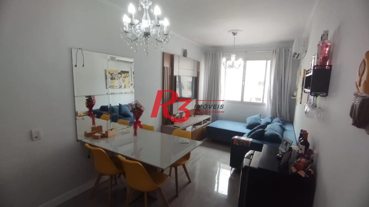 Oportunidade à venda na orla do José Menino em Santos, 71 m², 2 quartos, 2 banheiros, 2 vagas, vista mar, condição especial!!!