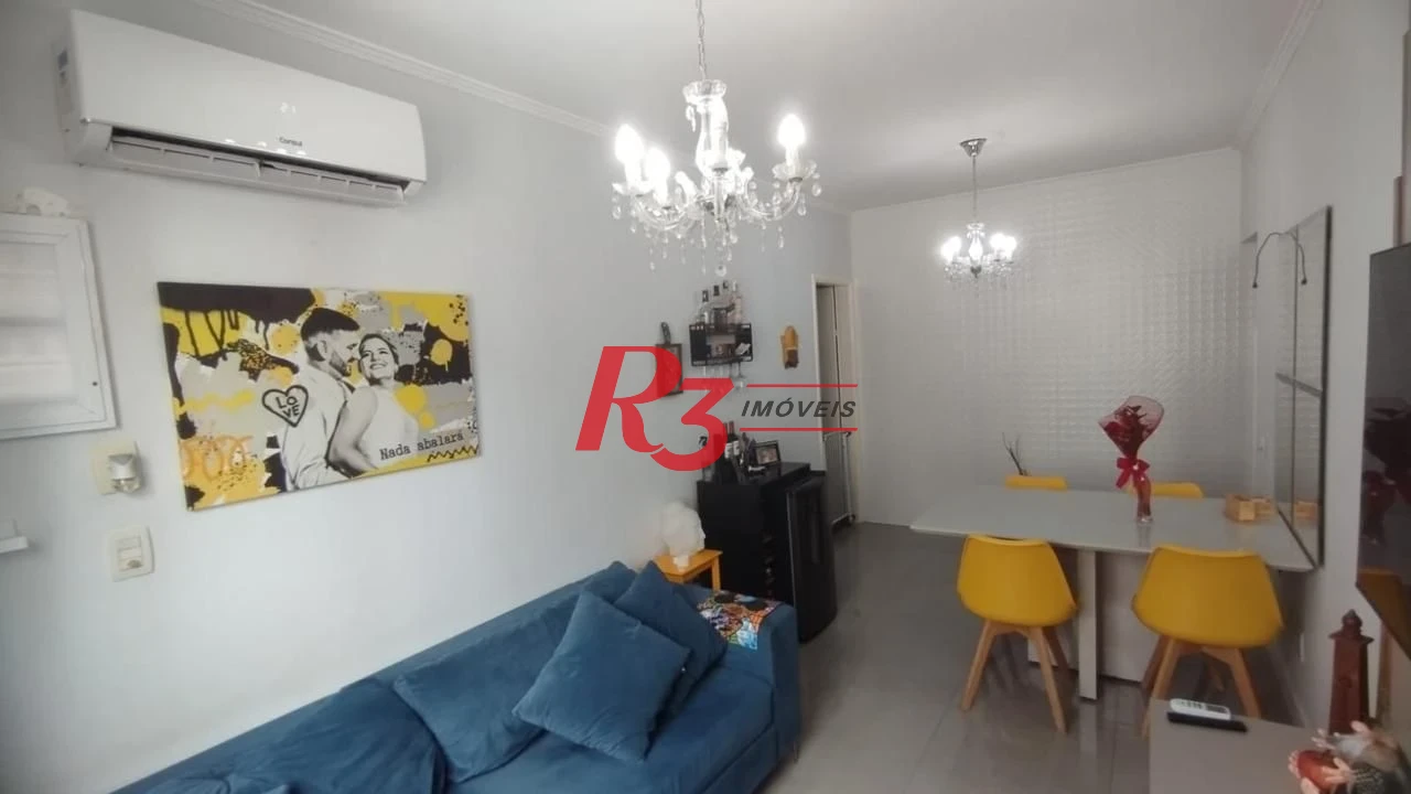 Oportunidade à venda na orla do José Menino em Santos, 71 m², 2 quartos, 2 banheiros, 2 vagas, vista mar, condição especial!!!