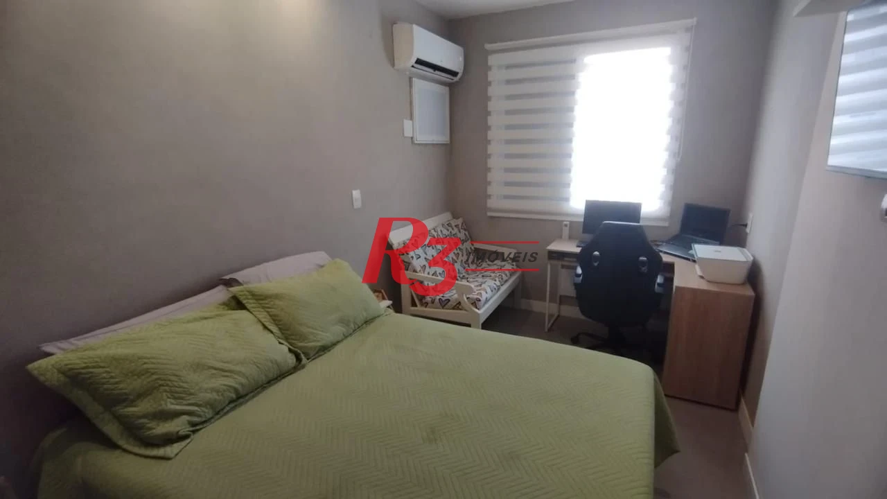Oportunidade à venda na orla do José Menino em Santos, 71 m², 2 quartos, 2 banheiros, 2 vagas, vista mar, condição especial!!!