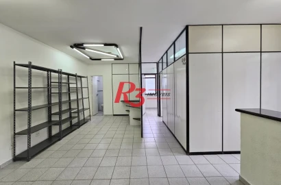 Sala, 85 m² - venda por R$ 370.000,00 ou aluguel por R$ 3.700,00/mês - Campo Grande - Santos/SP