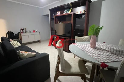 Apartamento à venda, 92 m² por R$ 456.000,00 - Encruzilhada - Santos/SP