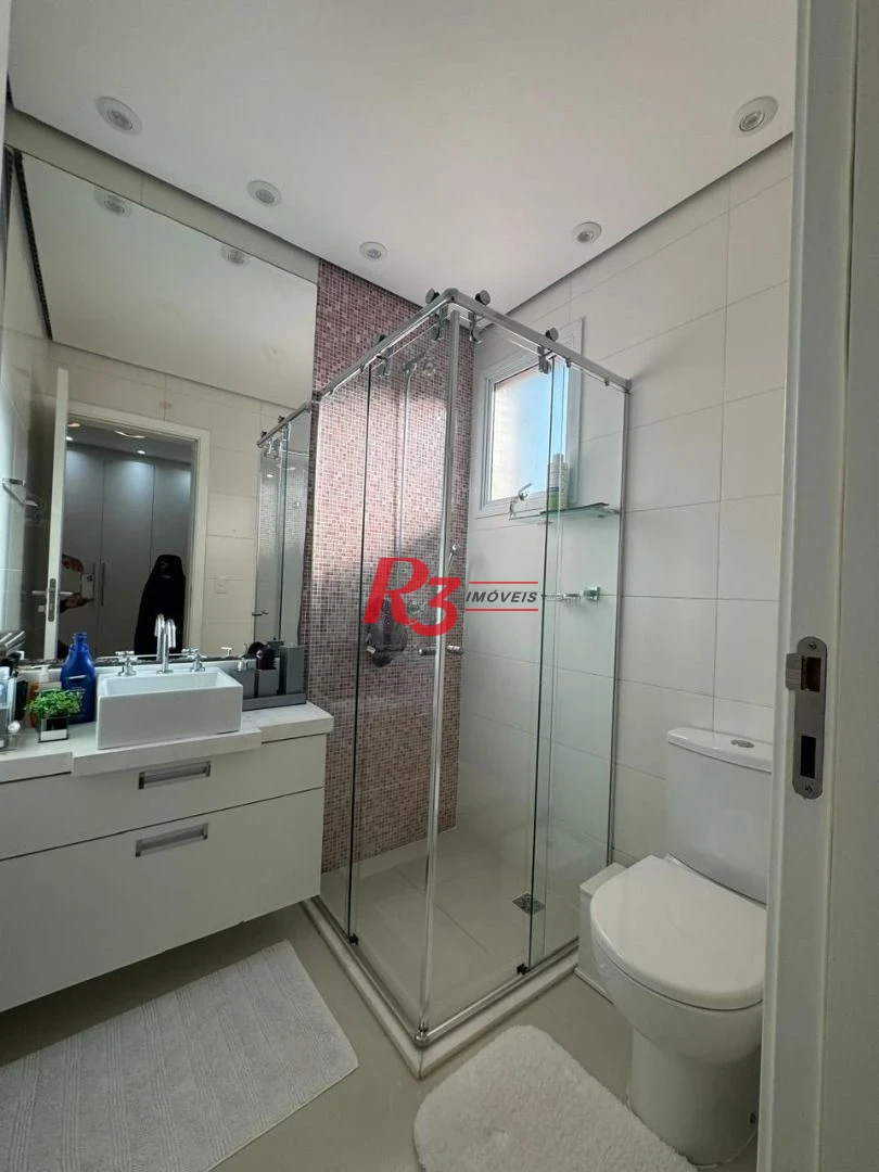 Apartamento com 3 dormitórios à venda, 221 m² - Gonzaga - Santos/SP