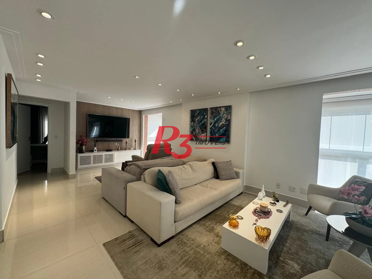 Apartamento com 3 dormitórios à venda, 221 m² - Gonzaga - Santos/SP