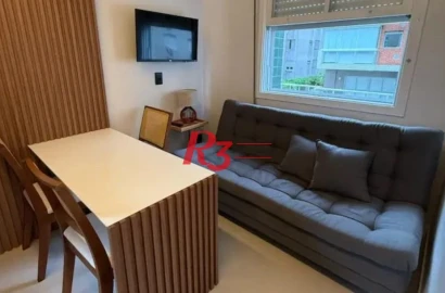 Apartamento com 1 dormitório à venda, 38 m² por R$ 430.000,00 - Boqueirão - Santos/SP
