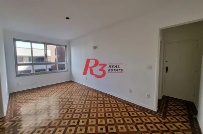 Apartamento com 2 dormitórios para alugar, 125 m² por R$ 4.188,02/mês - Boqueirão - Santos/SP