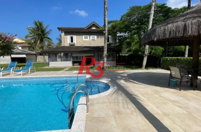 Casa com 5 dormitórios, 455 m² - venda por R$ 4.000.000,00 ou aluguel por R$ 19.500,00/mês - Acapulco - Guarujá/SP