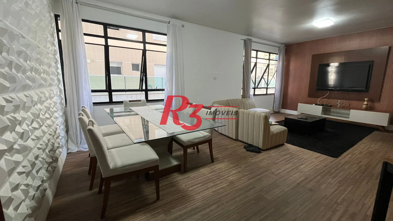 Apartamento com 3 dormitórios para alugar, 146 m² por R$ 7.000,02/mês - Pompéia - Santos/SP