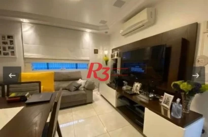 Sobrado com 3 dormitórios c piscina  190 m²  - Ponta da Praia - Santos