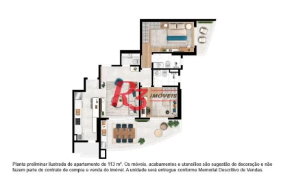 Apartamento à venda, 113 m² por R$ 1.449.800,00 - Ponta da Praia - Santos/SP