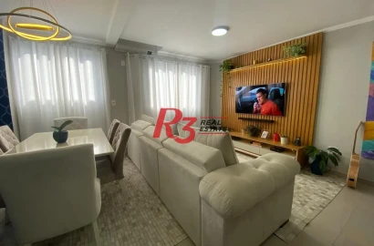 Village com 3 dormitórios à venda, 125 m² por R$ 905.000,00 - Marapé - Santos/SP