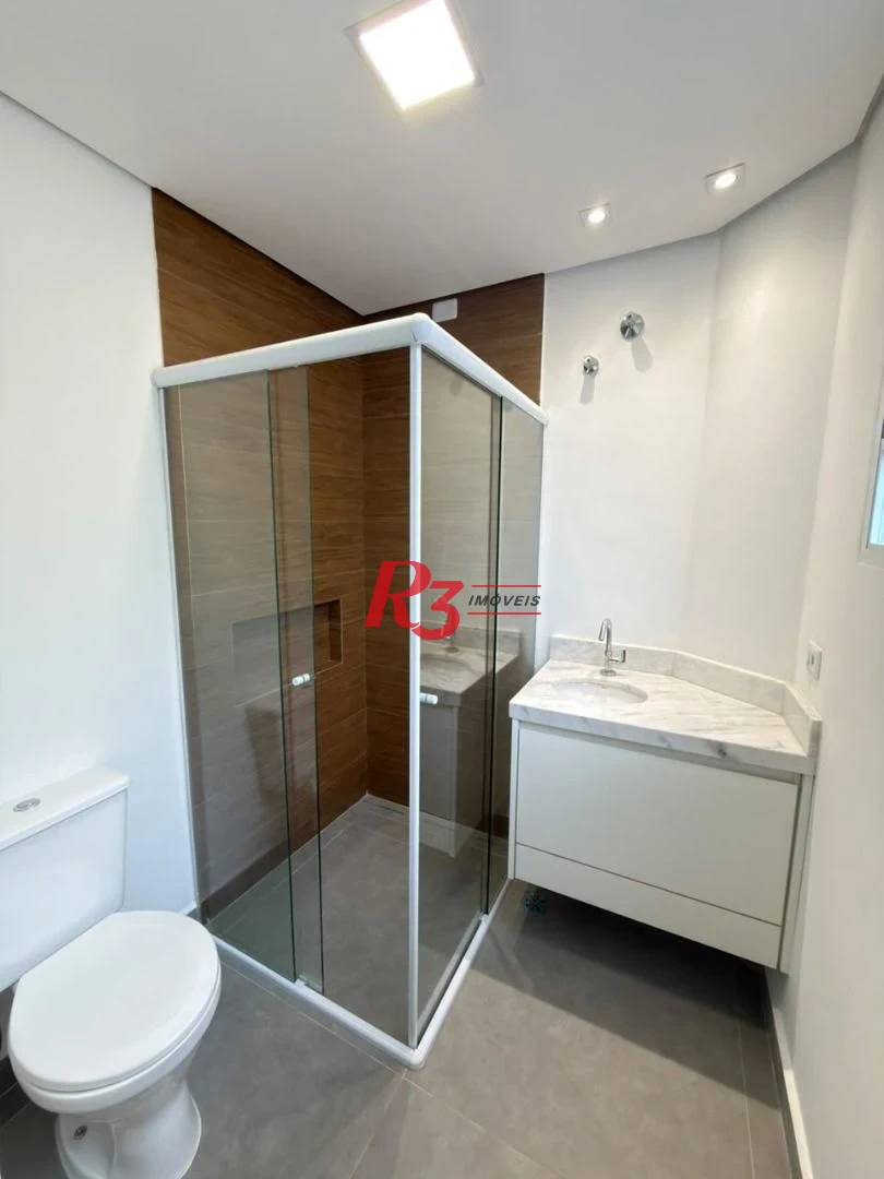 Apartamento com 2 dormitórios para alugar, 78 m² por R$ 4.900,02/mês - Boqueirão - Santos/SP