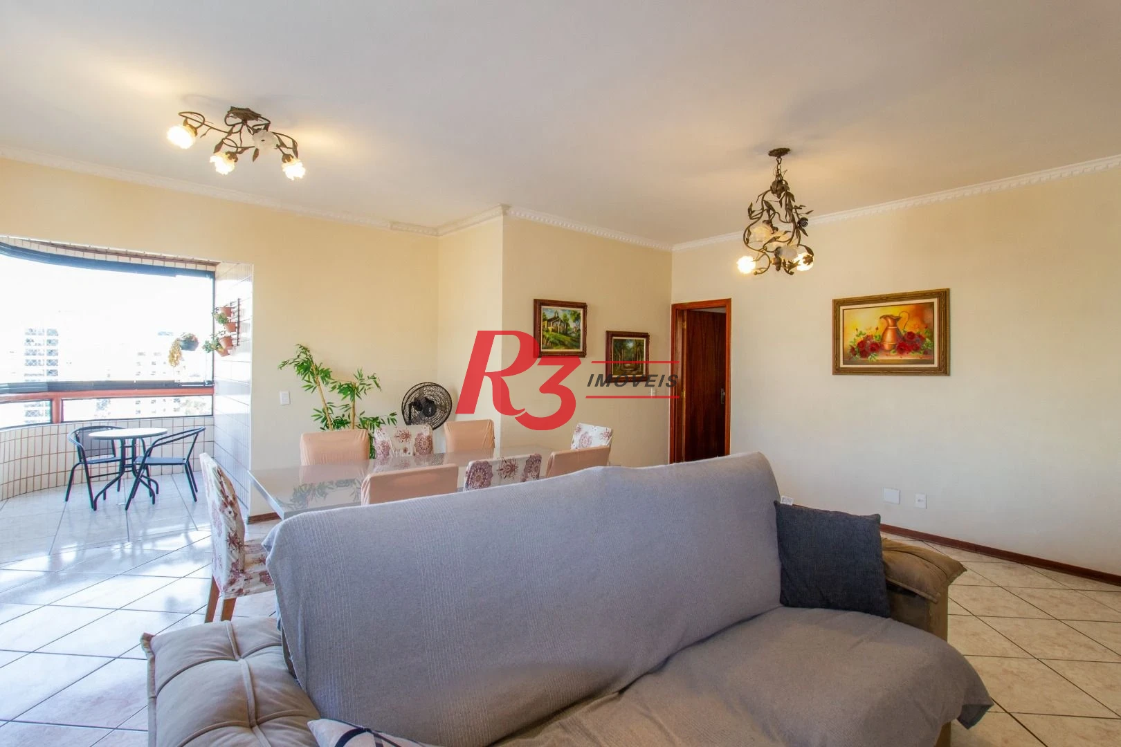 Apartamento com 3 dormitórios à venda, 137 m² por R$ 843.000,00 - Ponta da Praia - Santos/SP