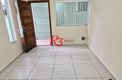 Casa com 2 dormitórios para alugar, 78 m² por R$ 4.437,11/mês - Vila Belmiro - Santos/SP