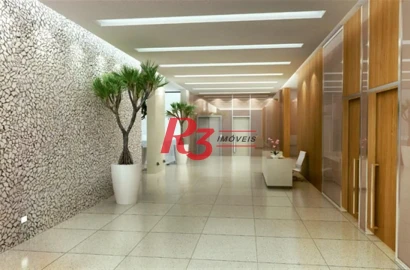 Sala à venda, 53 m² por R$ 350.000,00 - Valongo - Santos/SP
